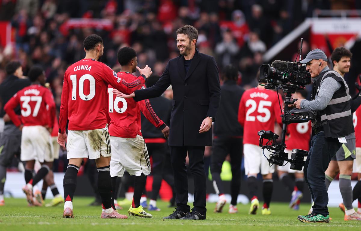 Instant buy-in: Carrick’s tactical vision and man-management have caught the eye. The players have responded swiftly to his ideas. Instant buy-in: Carrick’s tactical vision and man-management have caught the eye. The players have responded swiftly to his ideas.
