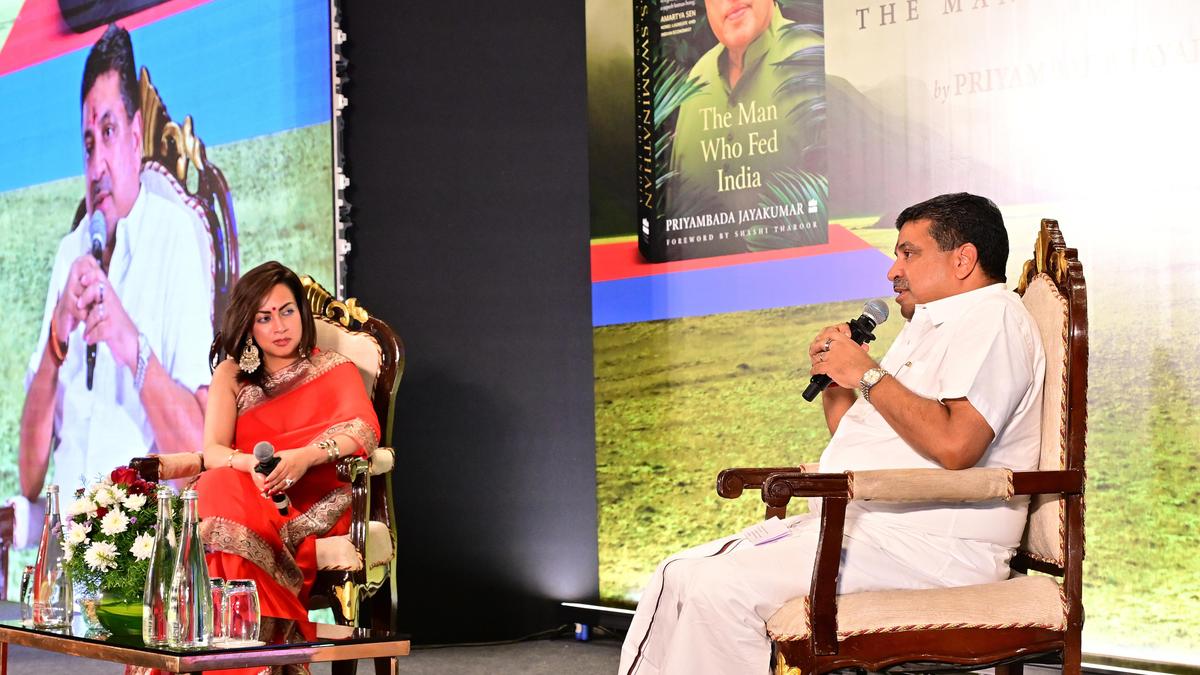 Biography of M.S. Swaminathan released in Chennai