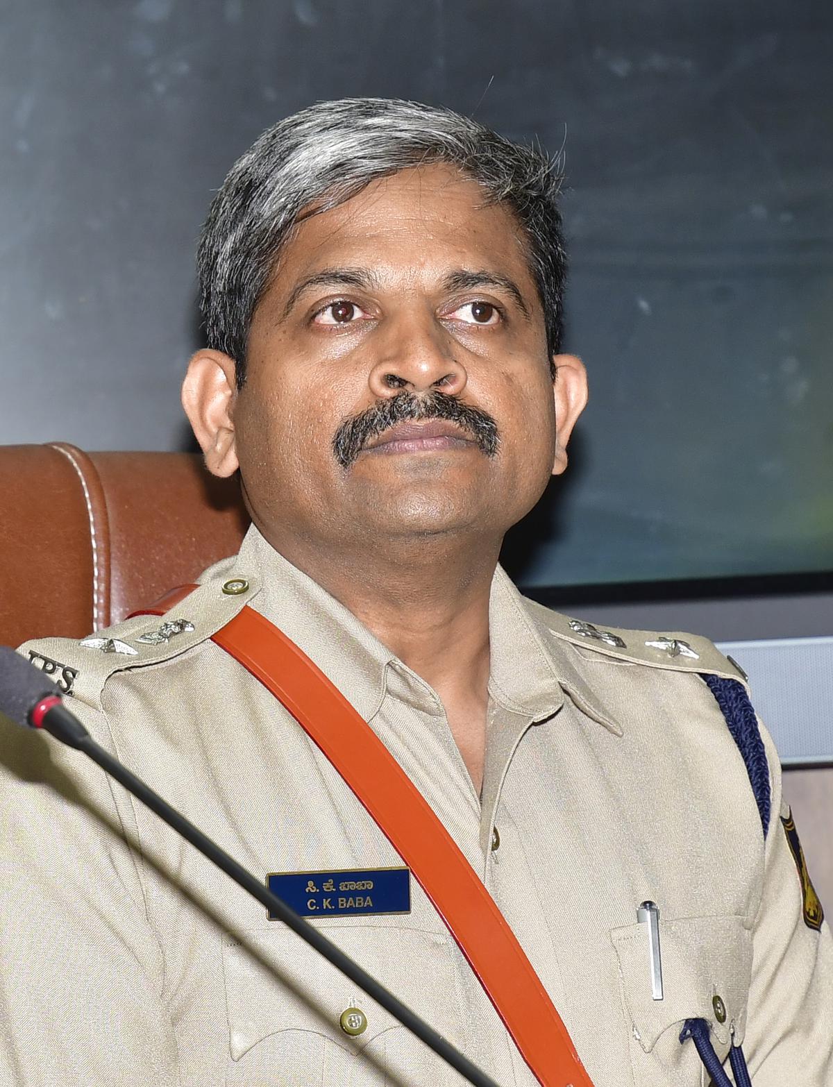 CK Baba, Deputy Commissioner of Police, South East Division, Bengaluru. 