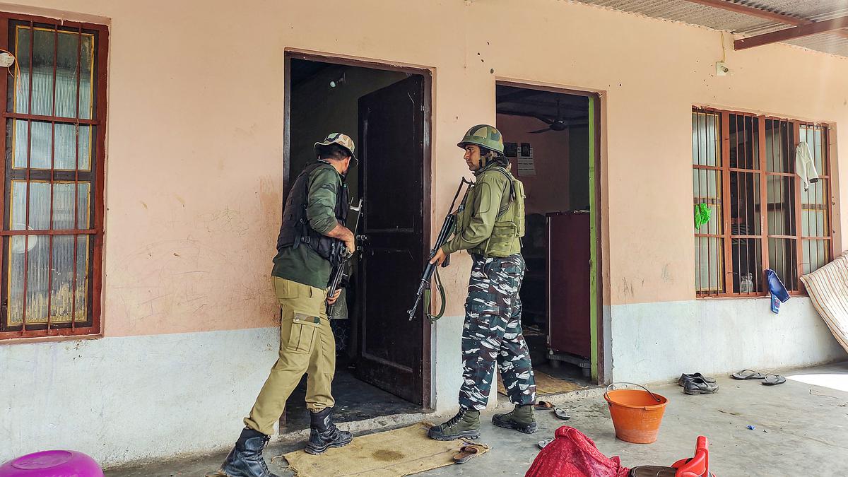 Security forces conduct search operation in J&K village