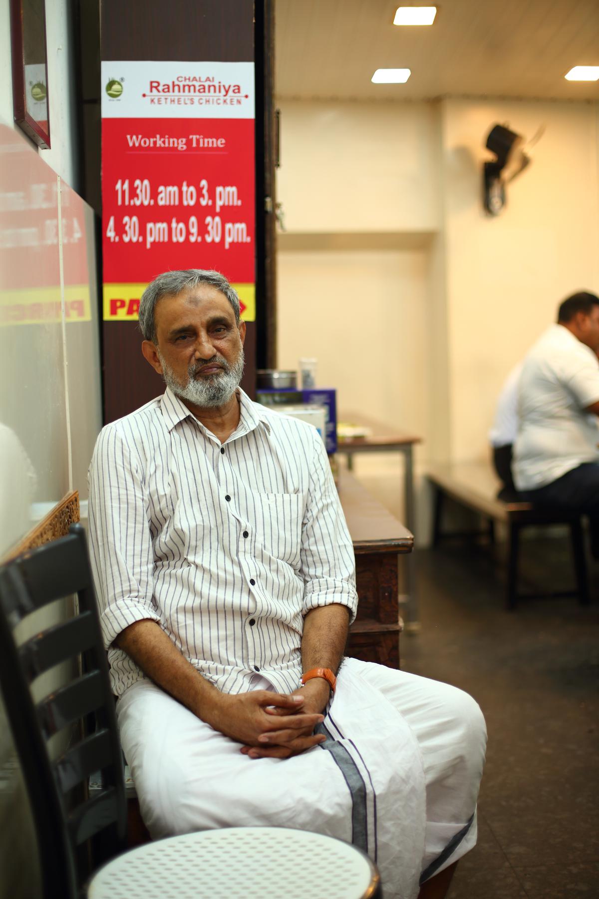 M Maheen, owner of Kethel’s Rahmaniya restaurant in Chala market