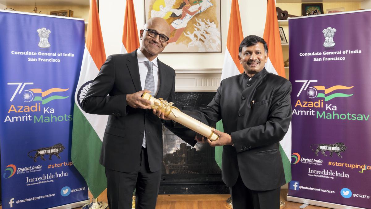 Microsoft CEO Satya Nadella receives Padma Bhushan in U.S.