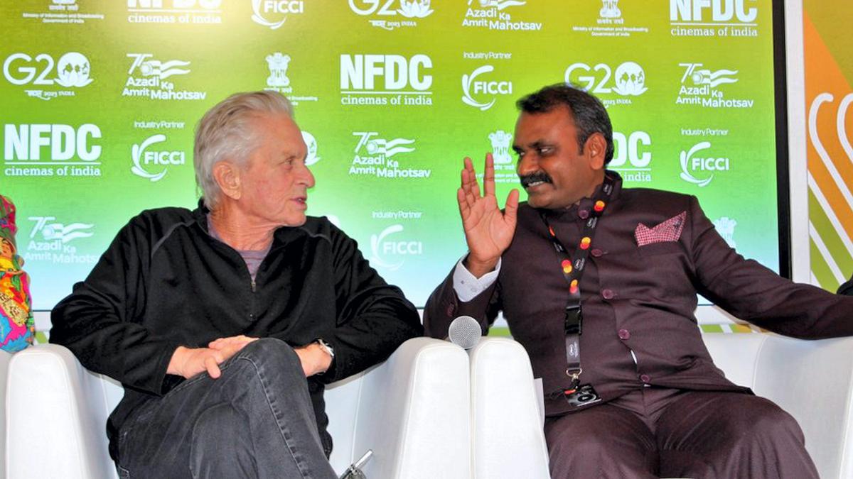 Cannes 2023: Hollywood veteran Michael Douglas visits India Pavilion, minister invites him to IFFI