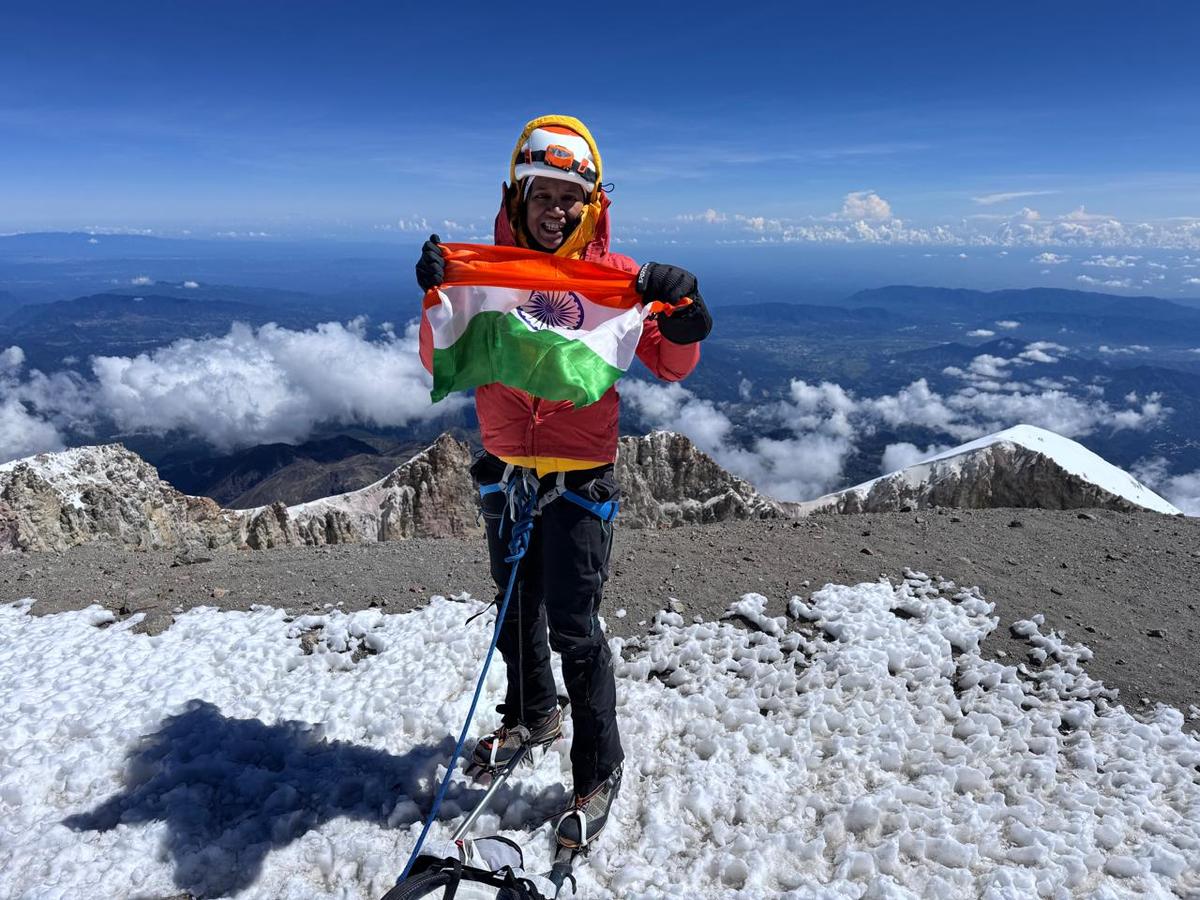 IISc professor Arpita Patra summits highest volcanic peaks of four  continents - The Hindu