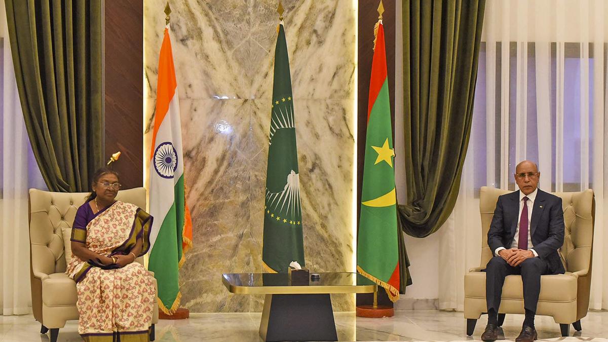 President Murmu meets Mauritania counterpart, discusses ways to further strengthen ties