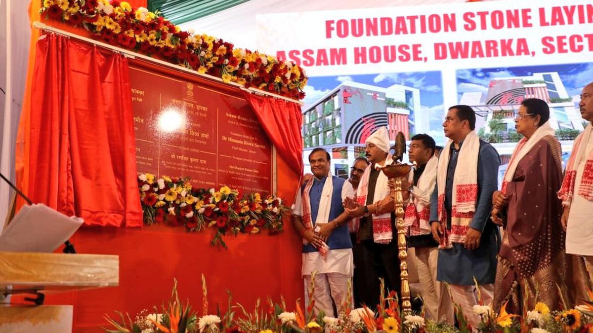 Assam CM lays foundation stone of new Assam House in Delhi