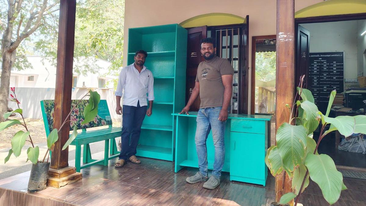 Waste collected from Vellingiri Hills turned into furniture at forest office