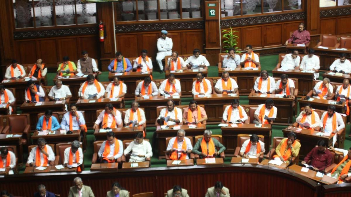 BJP legislators chant ‘Jai Sri Ram’ after address by Karnataka Governor