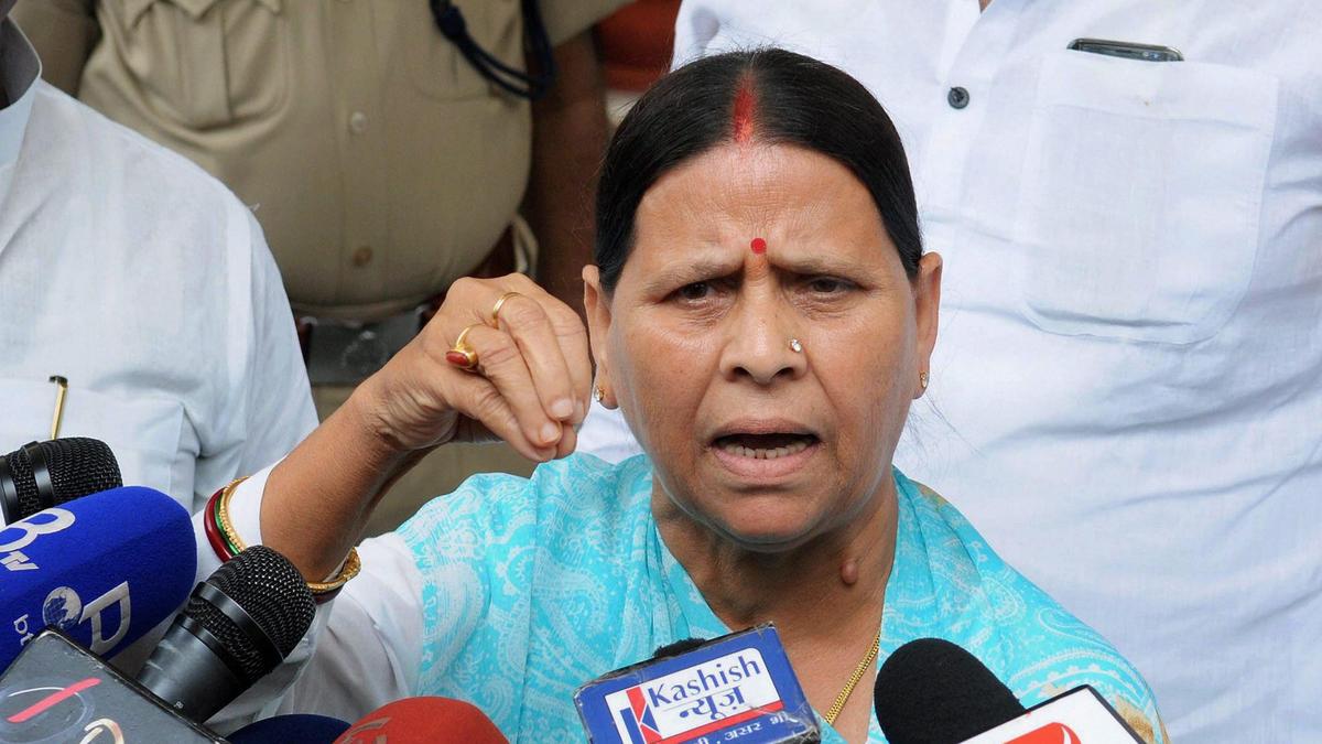Evict me by force, says Rabri Devi on her bungalow being allotted to a Bihar Minister
