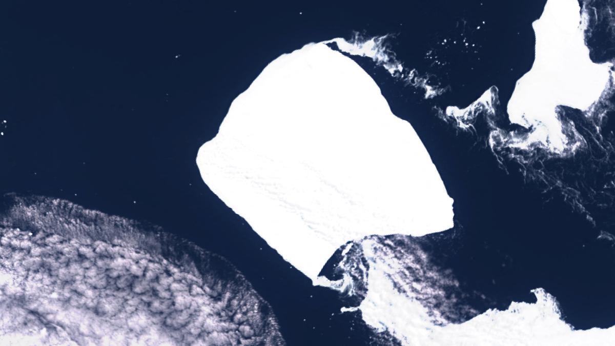 One of world's largest icebergs A23a drifting beyond Antarctic waters after it was grounded for three decades