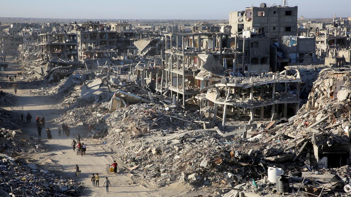 Israel-Hamas ceasefire: Palestinian rescue workers begin search for people under rubble on day two of Gaza truce