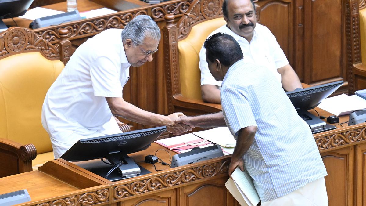 Swearing-in ceremony in Kerala Assembly presents interesting moments as T.K. Govindan and V. Kunhikrishnan take oath