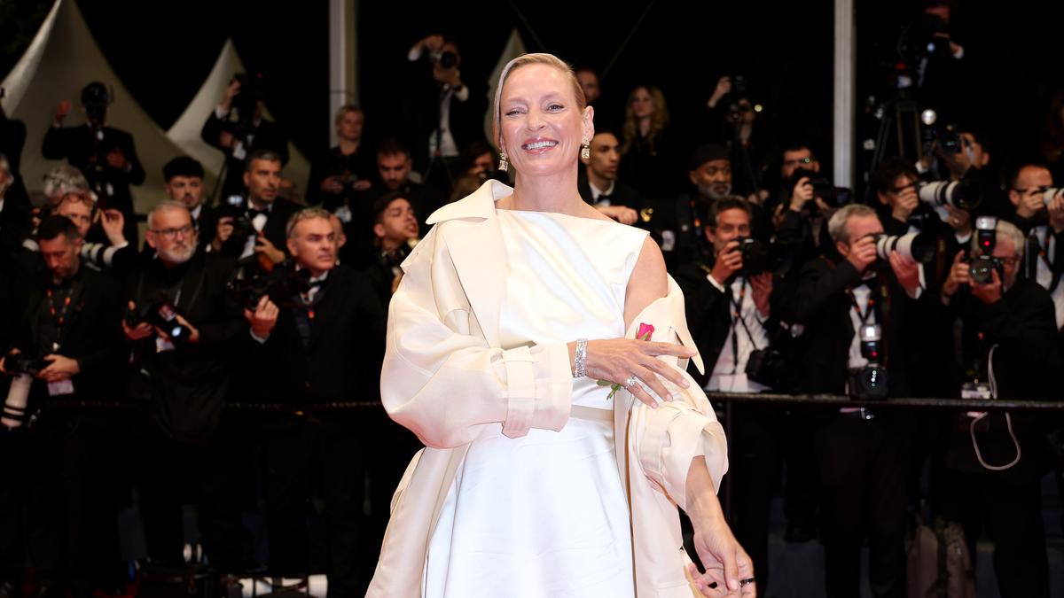 Cannes 2024: Uma Thurman stuns in Burberry at ‘Oh Canada’ premiere