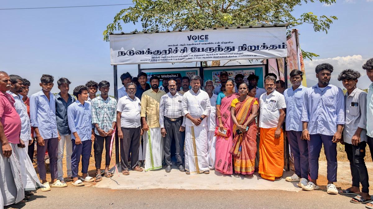 ‘Voice of Tenkasi’ sponsors bus shelter for rural students