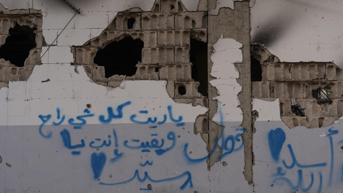 Graffiti left by Israeli soldiers turn south Lebanon homes into a canvas of war