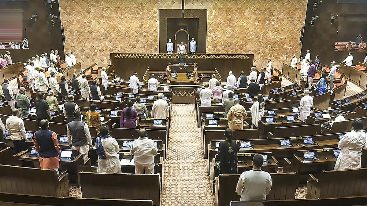 Rajya Sabha proceedings halted by Opposition protests on voter irregularities