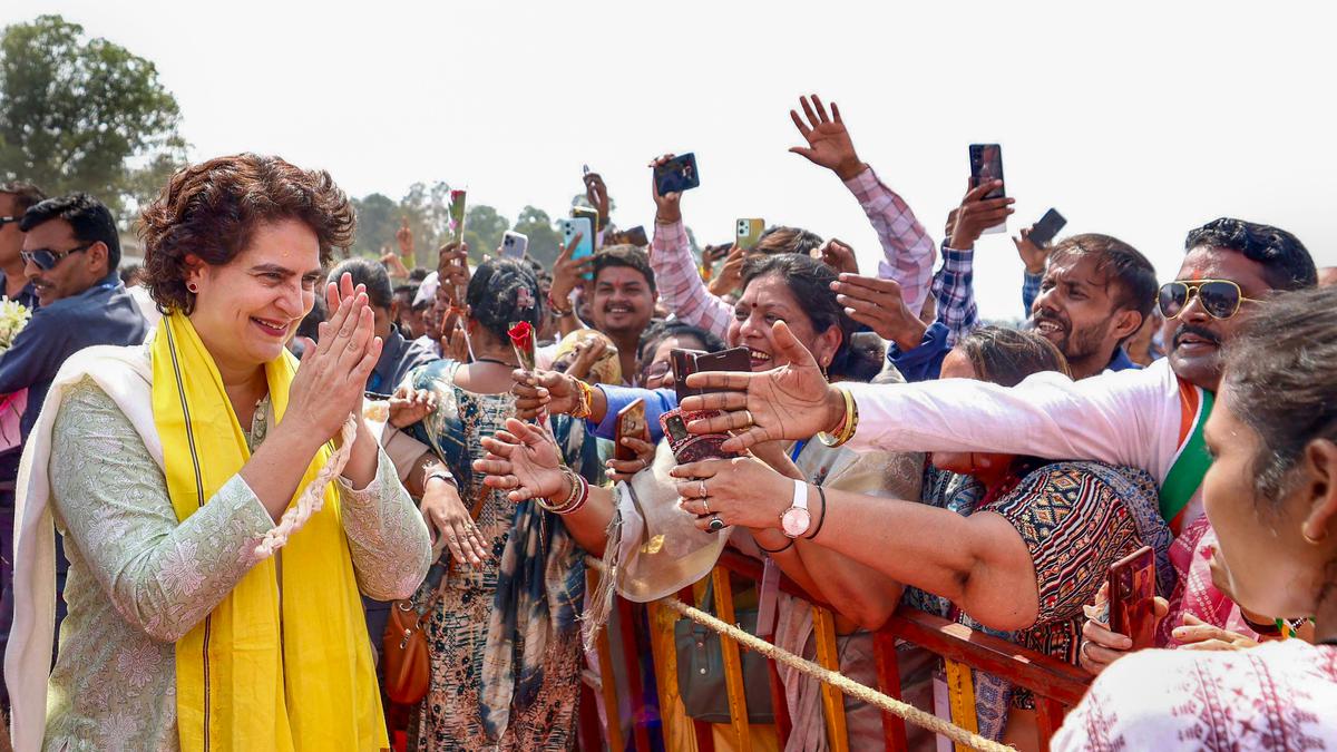 Priyanka Gandhi promises free education, monthly scholarship to school students in Madhya Pradesh