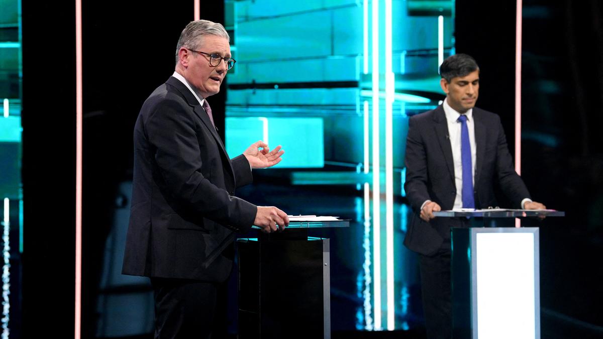 Sunak and Starmer clash over tax and health in a debate as disruptor Farage roils the U.K. election