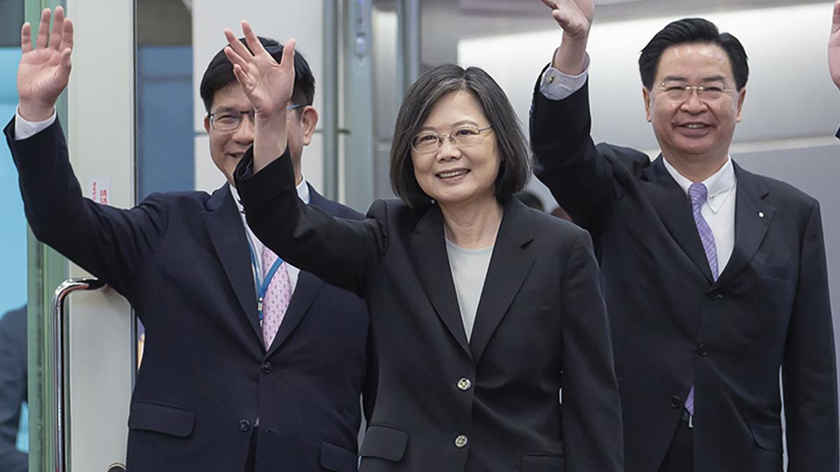 Taiwan's president begins U.S. visit to shore up support despite China threats