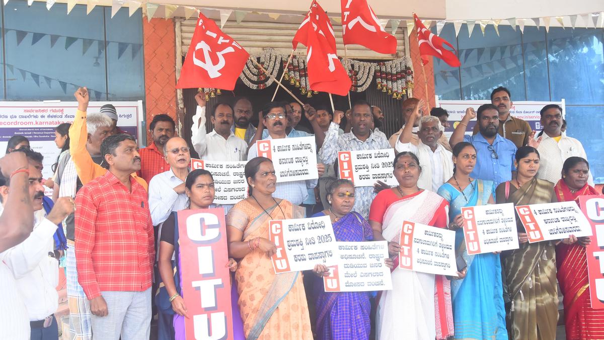 Labour unions protest against new codes