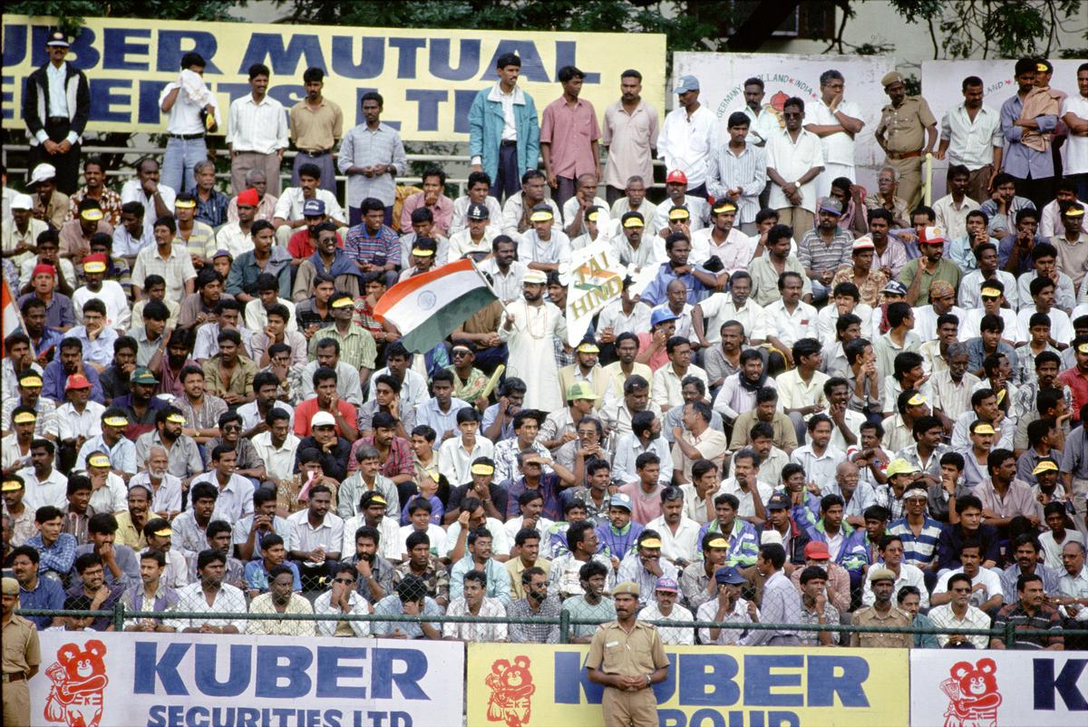 Packed to the rafters: Spectators support has always been a feature of matches at this venue, like this scene from 1996 Champions Trophy on December 13, 1996. 