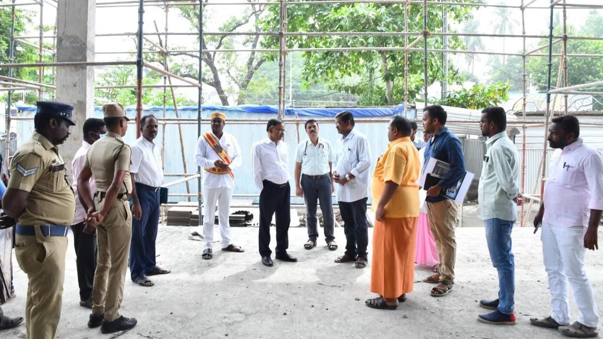 Work on new block at Mayiladuthurai Government Hospital gains momentum