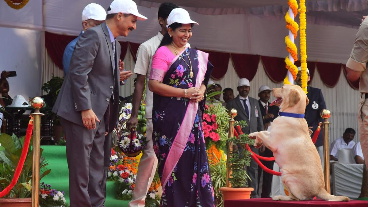 35 canines, 54 handlers pass out after training from Mangalagiri Canine Training Centre