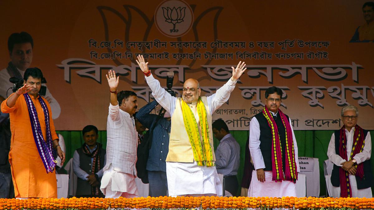 Amit Shah Sounds Poll Bugle In Tripura, Urges People To Give BJP ...