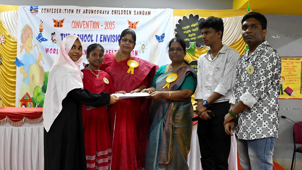 Children’s Sangam demand better infrastructure in schools