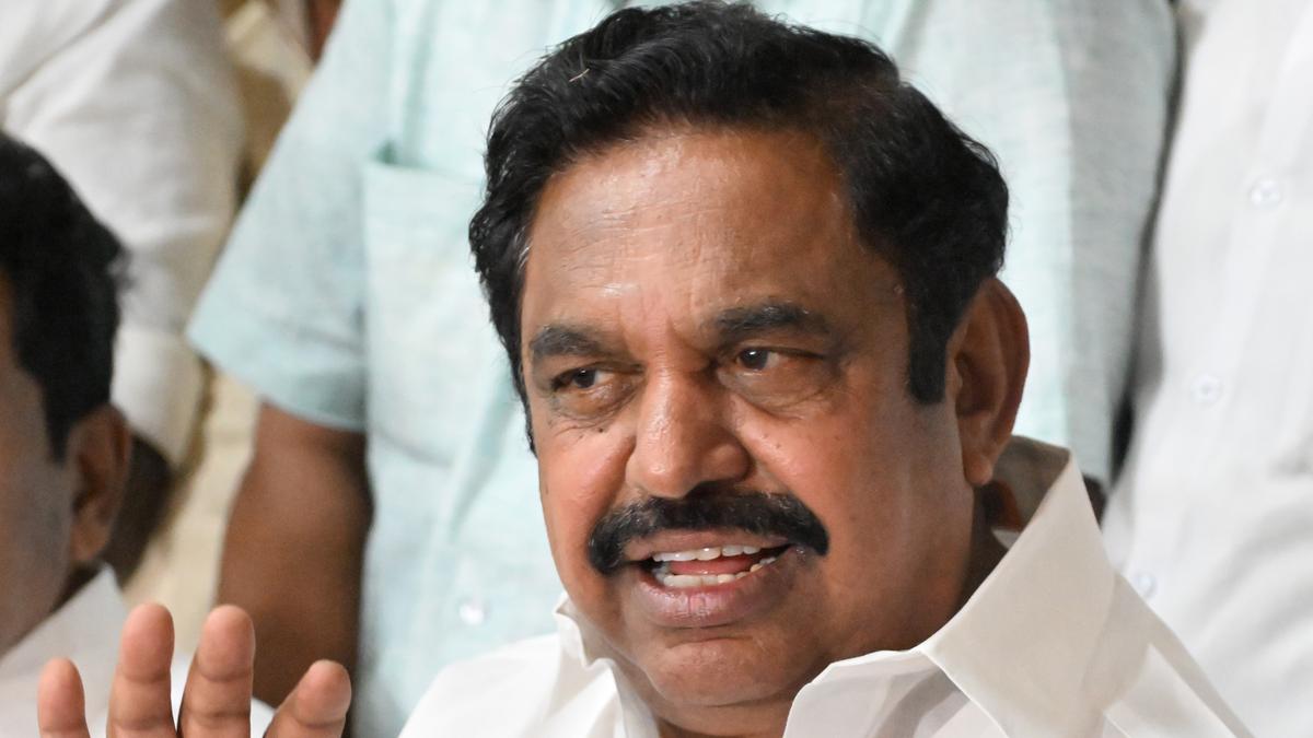 Edappadi Palaniswami condemns searches at premises of his party colleagues in Karur