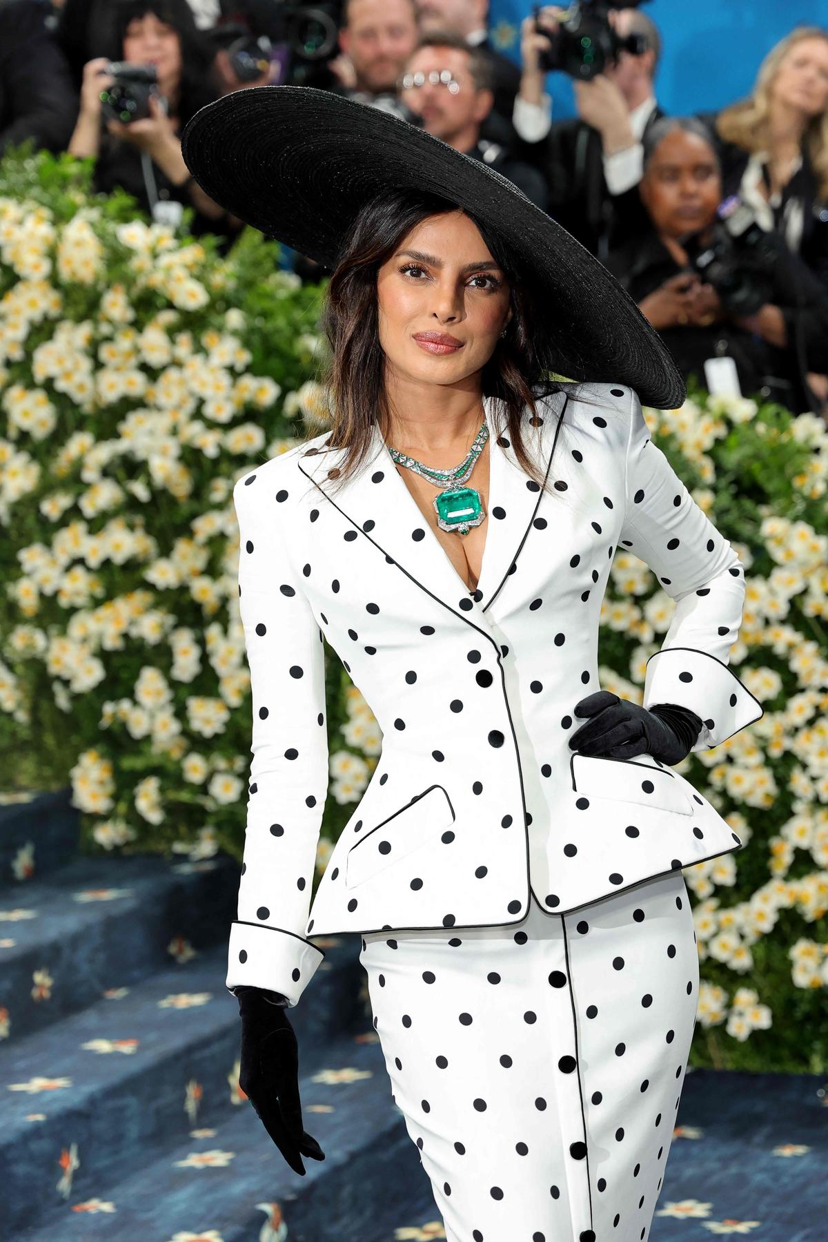 Priyanka Chopra attends the 2025 Met Gala Celebrating “Superfine: Tailoring Black Style” at the Metropolitan Museum of Art on May 05, 2025, in New York City. Priyanka Chopra attends the 2025 Met Gala Celebrating “Superfine: Tailoring Black Style” at the Metropolitan Museum of Art on May 05, 2025, in New York City.