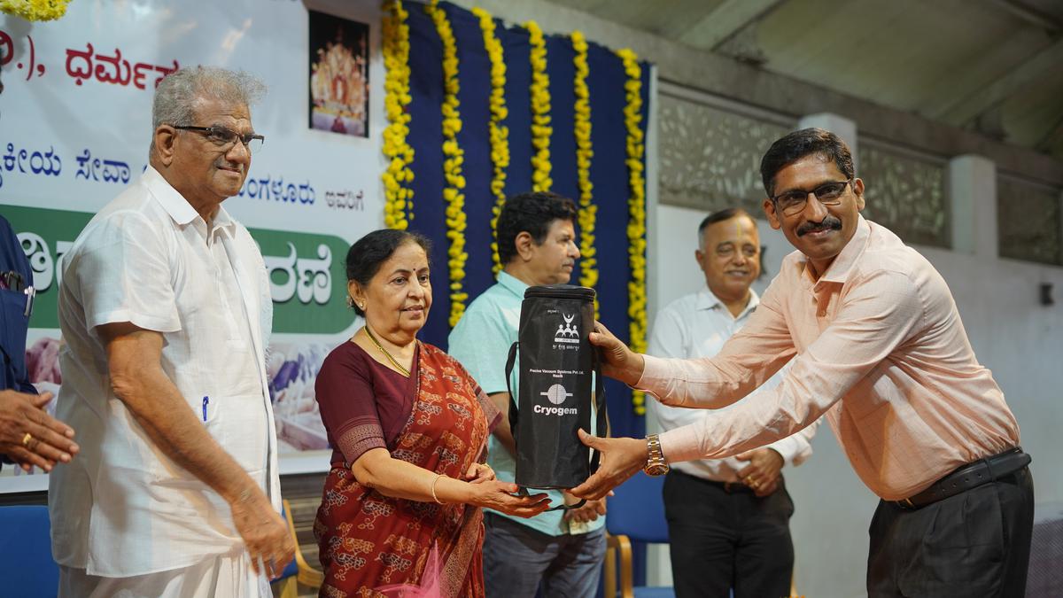 SKDRDP hands over 45 liquid nitrogen containers to animal husbandry department in Karnataka