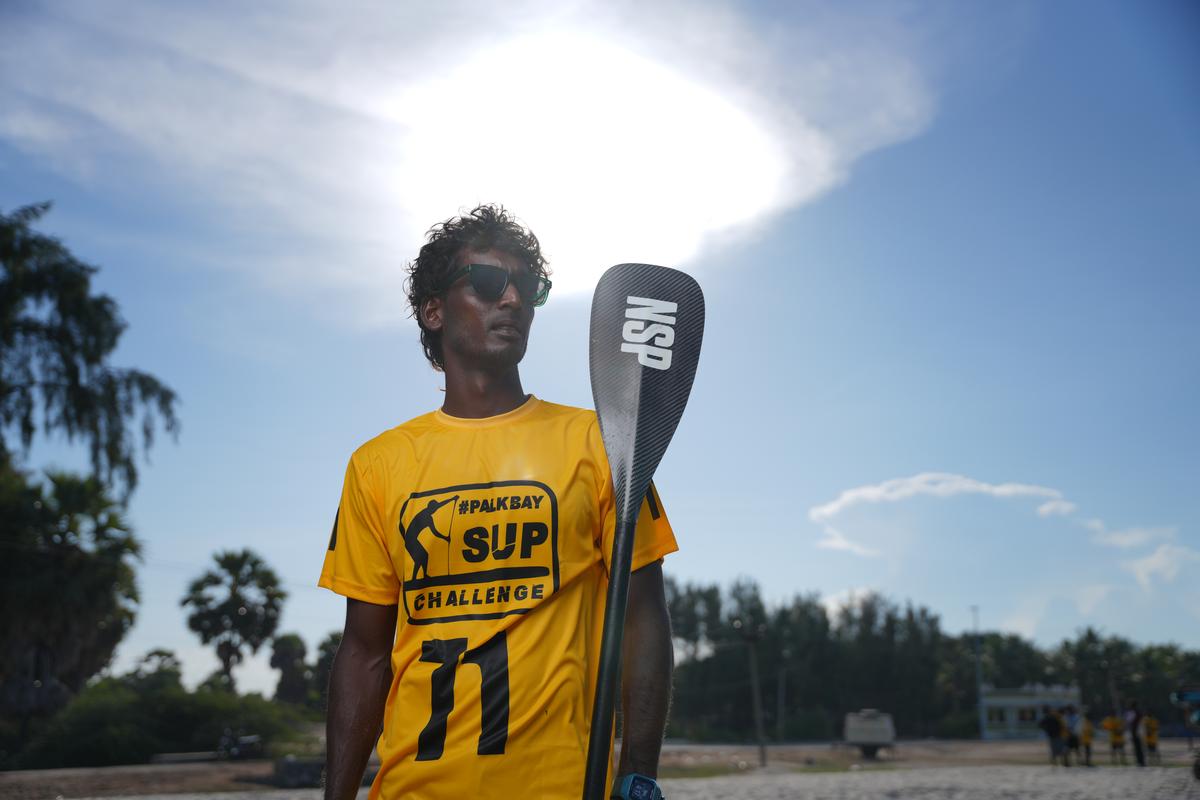 Sekar Patchai, national SUP champion from Kovalam