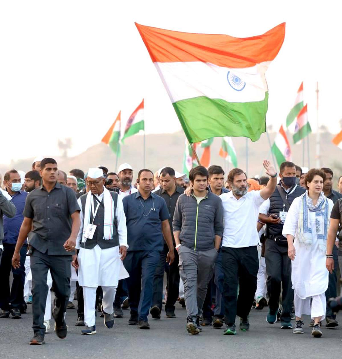 BJP, Congress spar over alleged sloganeering during Bharat Jodo Yatra in Madhya Pradesh