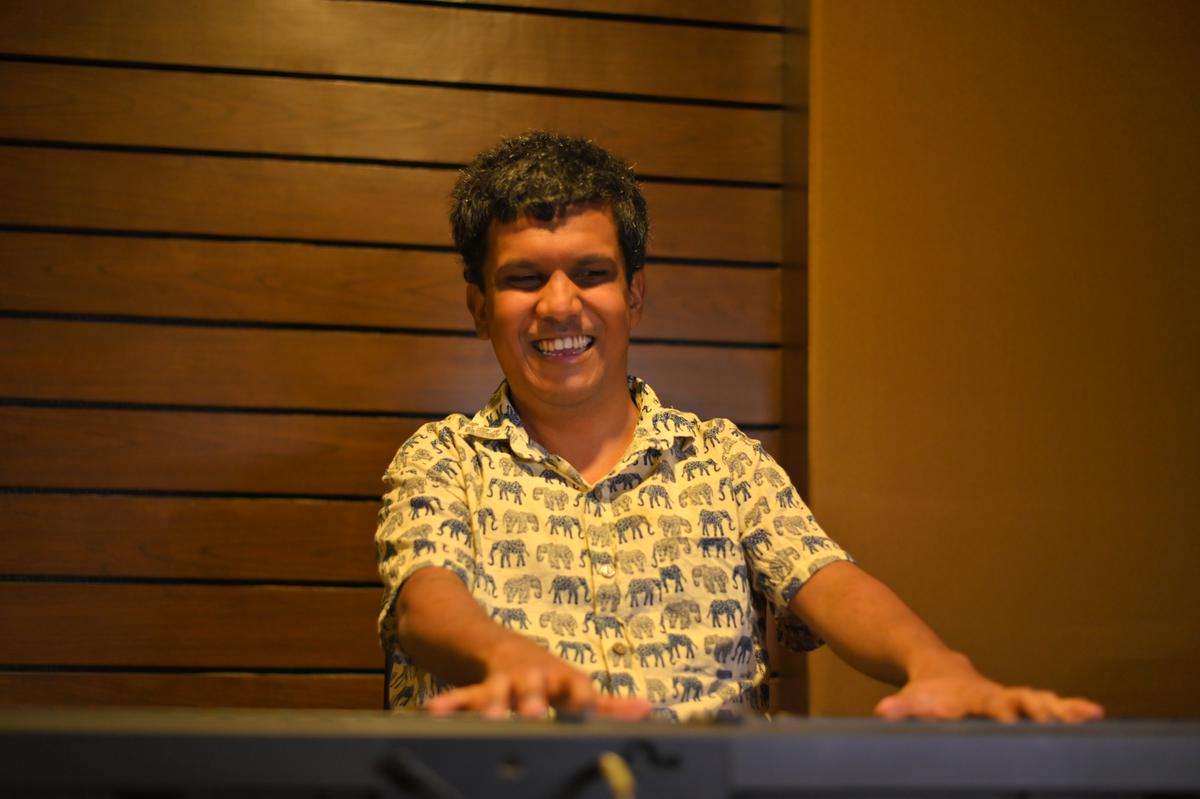 Devanga Bidrum Kalita, co-founder and pianist of Chayanit - The Chosen Ones band