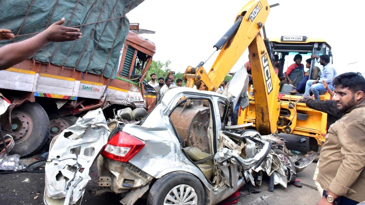 Two killed and three injured in road mishap