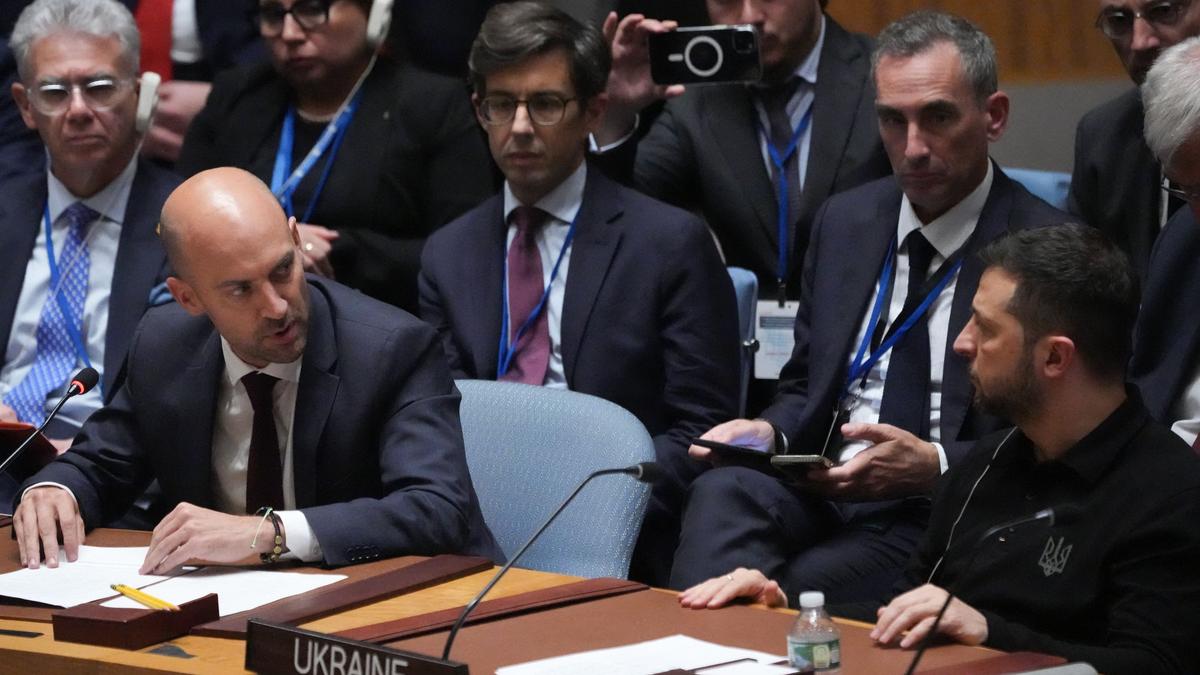 Russia ‘can only be forced into peace,” Zelenskyy tells UN