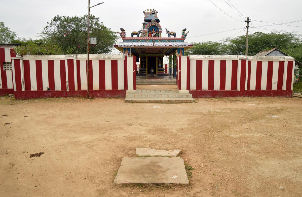 A view of the Sri Ayyanar temple at Vengaivayal village in Pudukkottai district where Dalit said they had been barred entry 