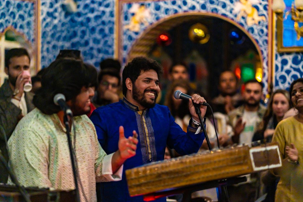 Vinay Ramadasan during a Fieldlines jam session 