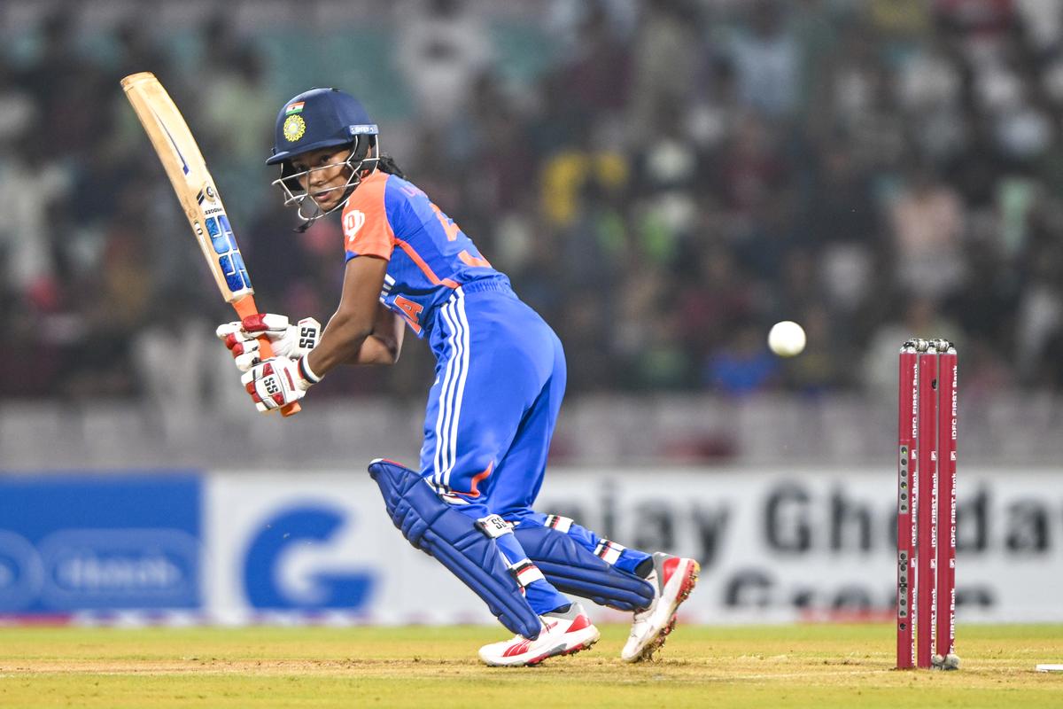 Uma Chetry during a T20 match between India and West Indies in Navi Mumbai, December 2024.