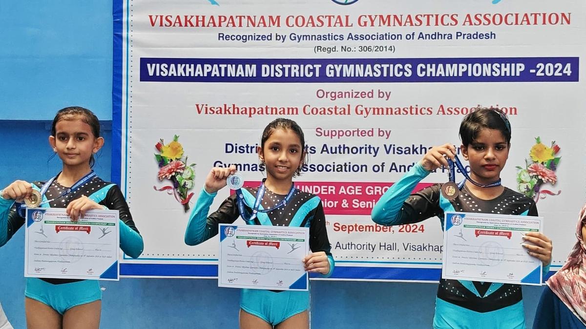 Three school girls from Visakhapatnam selected for State gymnastics championship