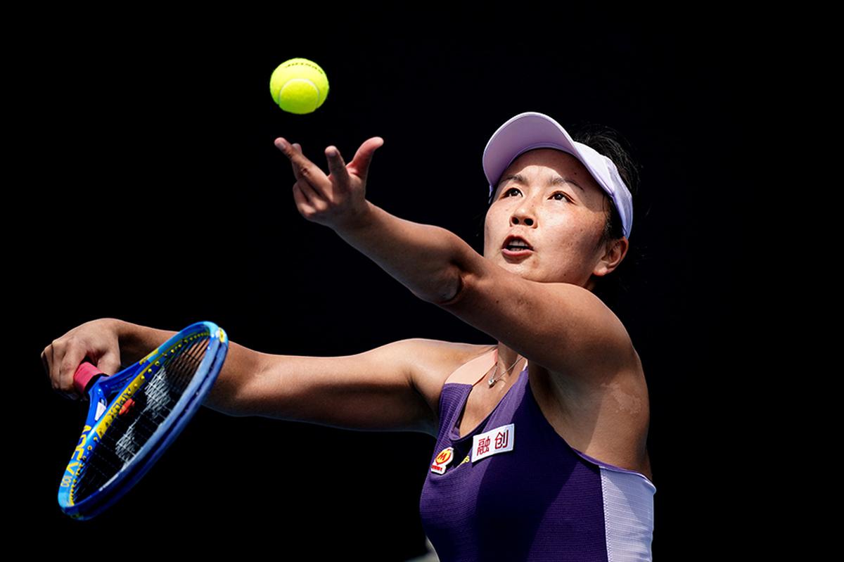 China’s Peng Shuai at the 2020 Australian Open. 