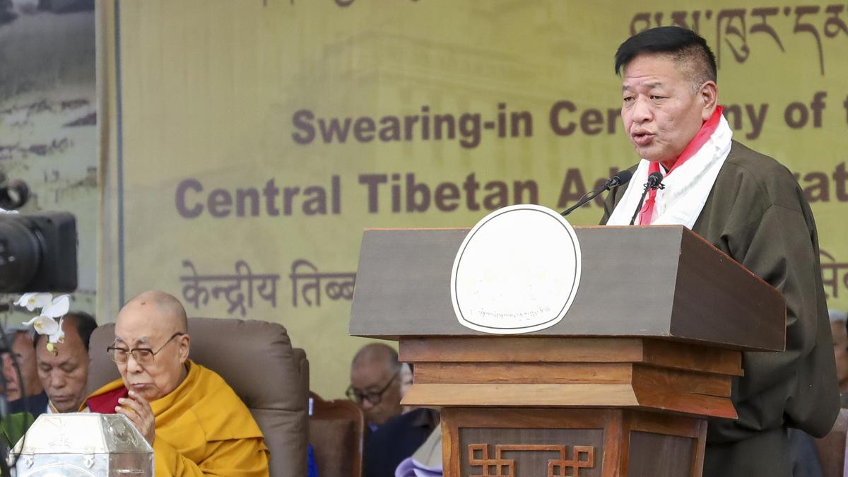Tibet’s exiled government leader sworn in