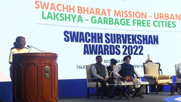 Indore remporte le prix de la ville la plus propre pour la sixième année, MP se classe premier parmi les États