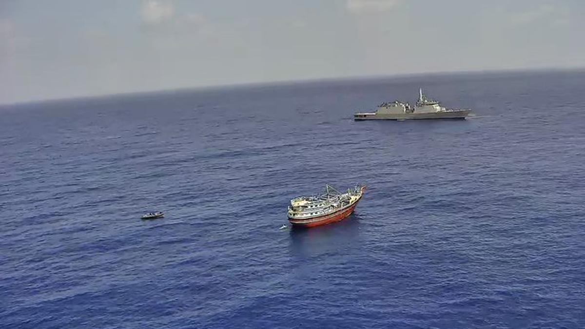 Indian Navy ships free hijacked Iranian fishing vessel off Somalia, rescue Pakistani nationals