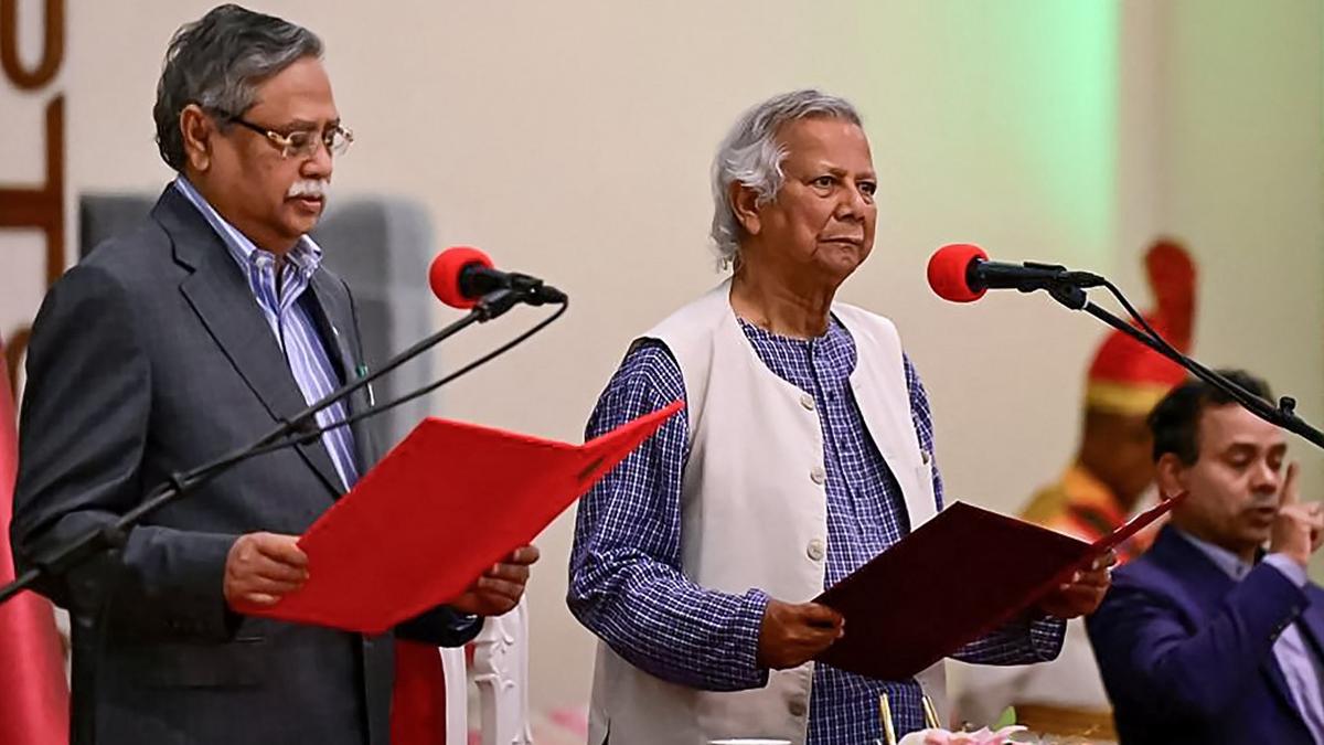 Bangladesh crisis highlights: Nobel laureate Muhammad Yunus takes oath as  the head of Bangladesh's interim government - The Hindu