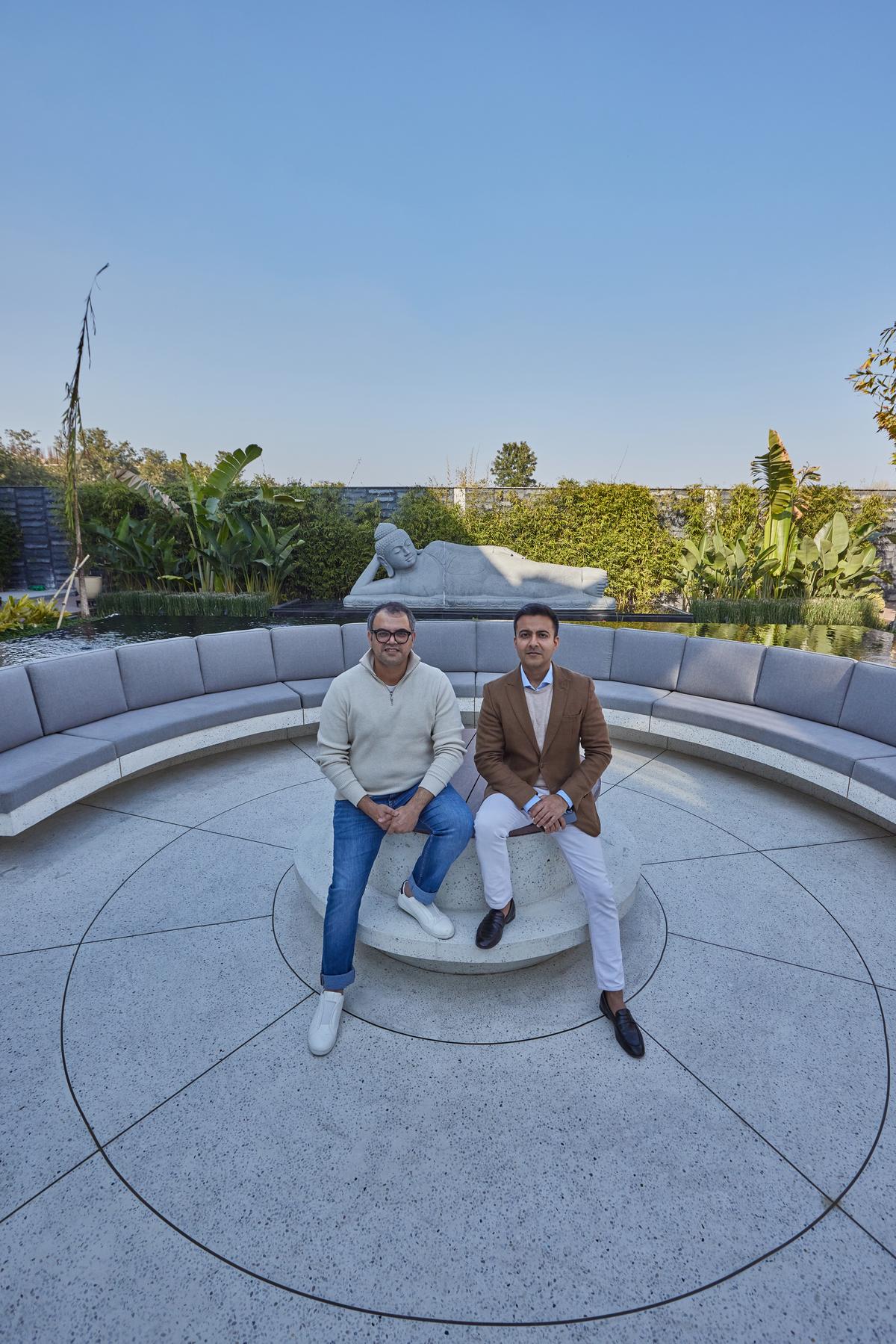 Founders Shiv Dada (right) and Mohit Chawla (left) explain the design grammar, functional elements, and aesthetics that define Ananda Founders Shiv Dada (right) and Mohit Chawla (left) explain the design grammar, functional elements, and aesthetics that define Ananda