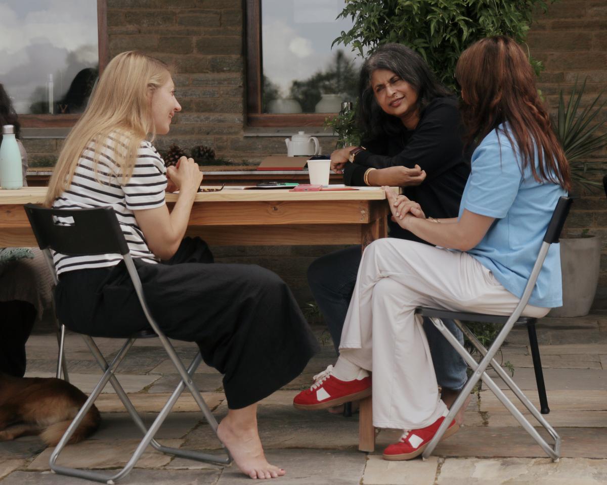 Women leaders at a session of The Himalayan Gatherists retreat.