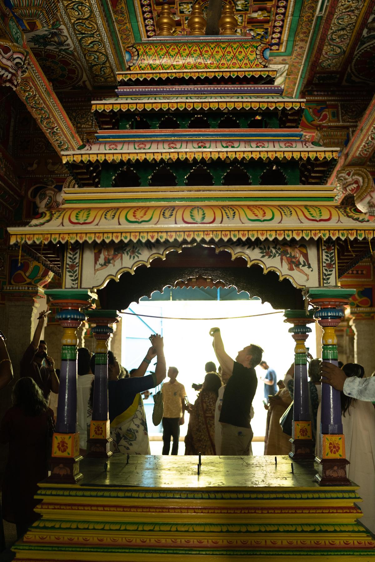 Festival guests tour Chettinad