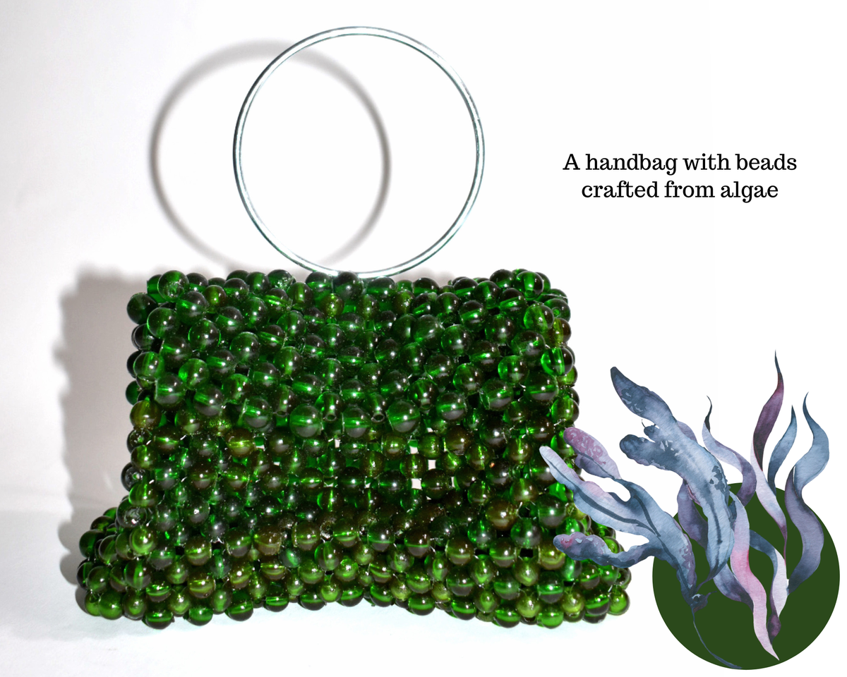 A bag made with Cellsense’s algae beads